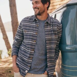NWT Marine Layer Pacifica Stretch Twill Shirt